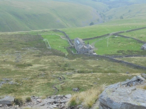 Hog Dyke scout hostel from the severe scree part of the above hill